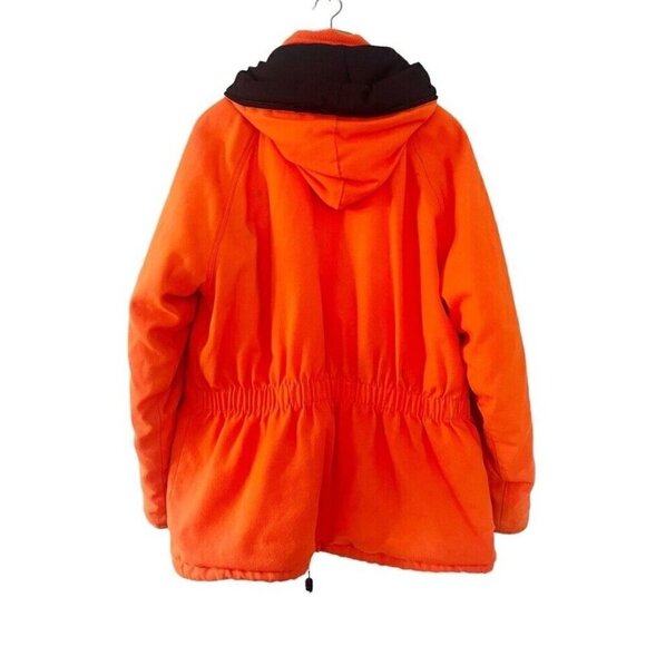 VTG Cabela’s Gore-Tex Blaze Orange Waterproof Jacket Men's Sz Large Made in USA - Picture 3 of 14